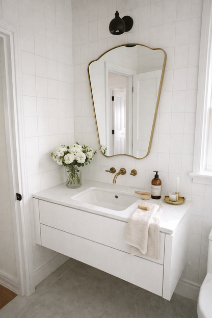 Jeka Italian Style Irregular Mirror Aesthetic Wall Mirror