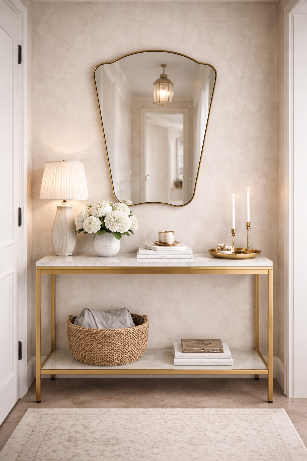 Jeka Italian Style Irregular Mirror Aesthetic Wall Mirror