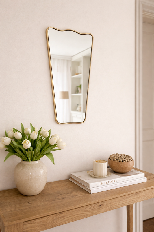 Wavy Irregular Mirror Asymmetrical Mirror Home Decor