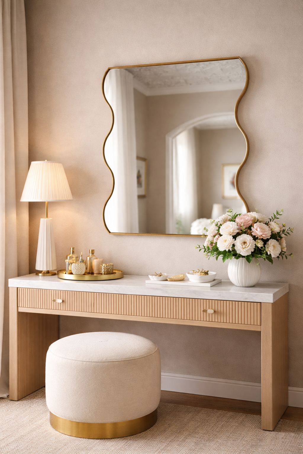 Austin Asymmetrical Vanity Mirror - Modern Irregular Design | Alpken