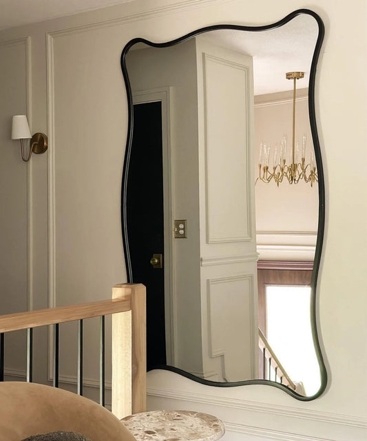 Baveria Irregular Wall Mirror - Elegant Asymmetrical Design | Alpken