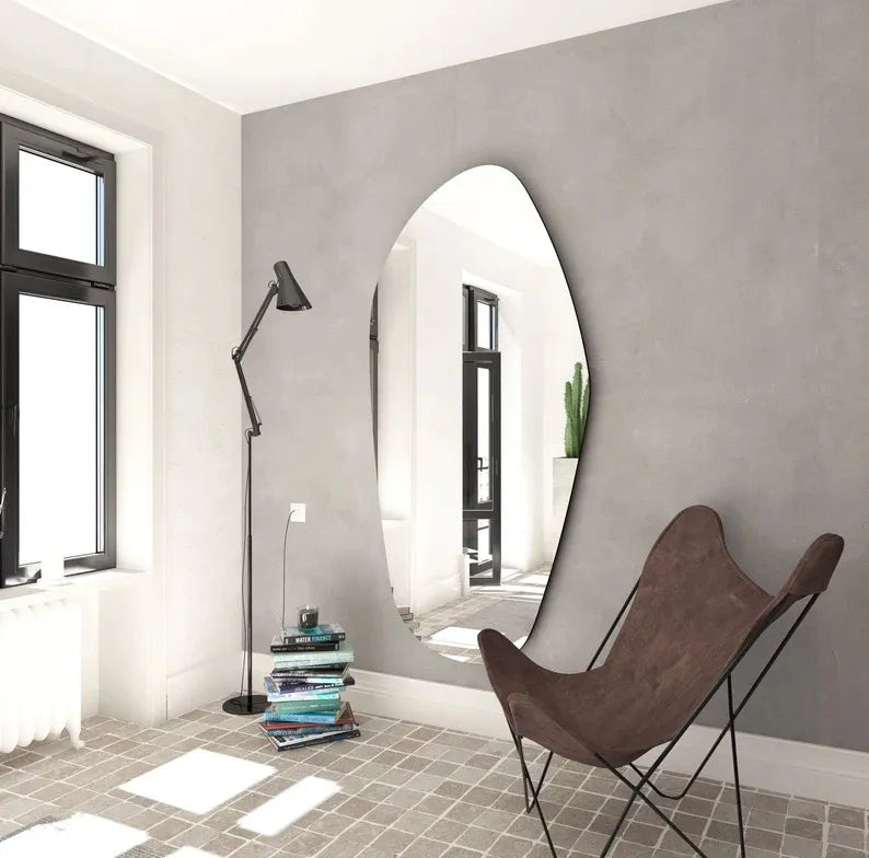Biga Asymmetrical Irregular Bathroom and Bedroom Wall Mirror