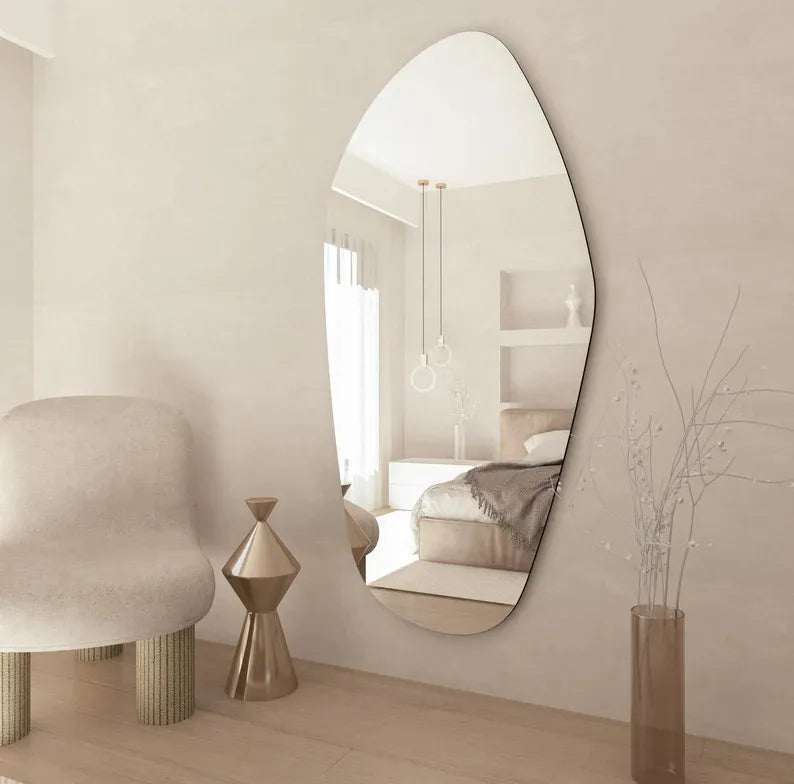 Biga Asymmetrical Irregular Bathroom and Bedroom Wall Mirror