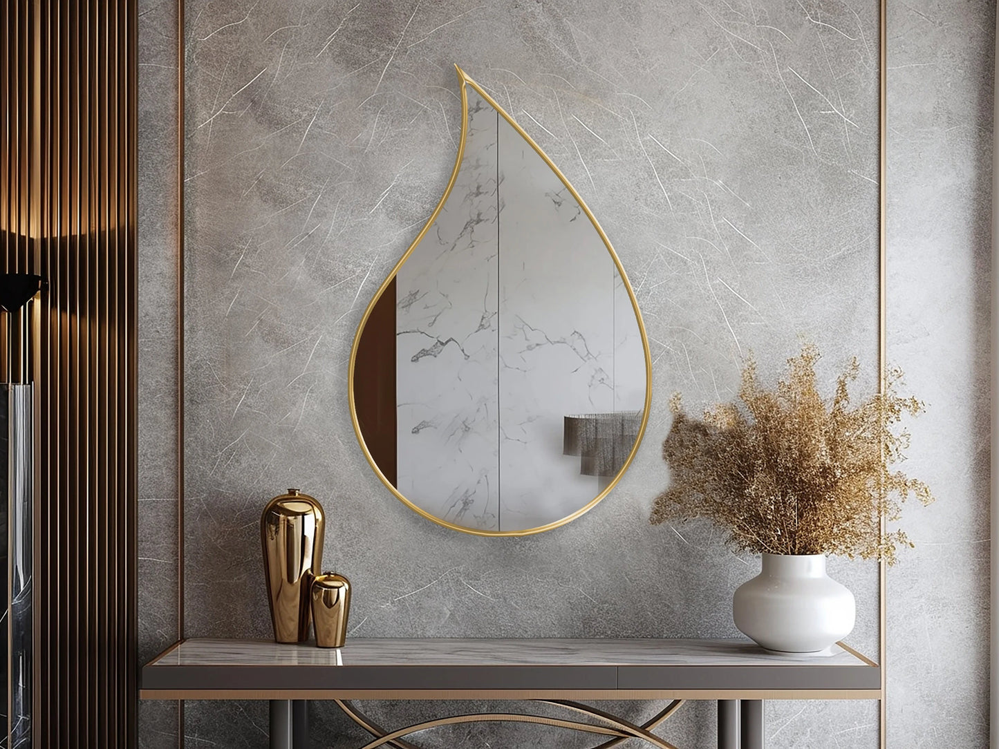 RainDrop Asymmetrical Mirror