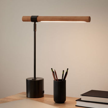 Wooden Glow Desk Lamp 18"