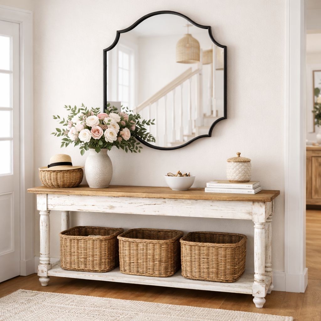 Lefke Asymmetrical Mirror - Handmade Irregular Wall Mirror