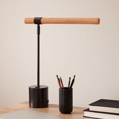 Wooden Glow Desk Lamp 18"