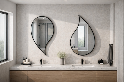 RainDrop Asymmetrical Mirror - Organic Irregular Wall Mirror