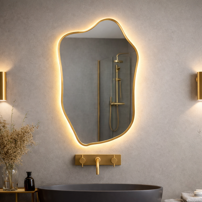 Asymmetrical Irregular Wall Mirror - Modern Decorative Mirror