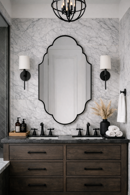 Moda Irregular Bathroom Mirror - Modern Asymmetrical Design | Alpken