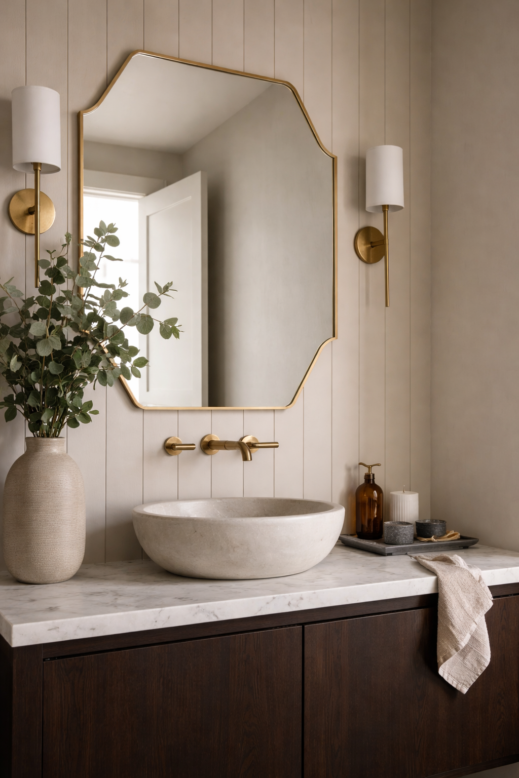 Architectural Unique Mirror Asymmetrical Wall Mirror