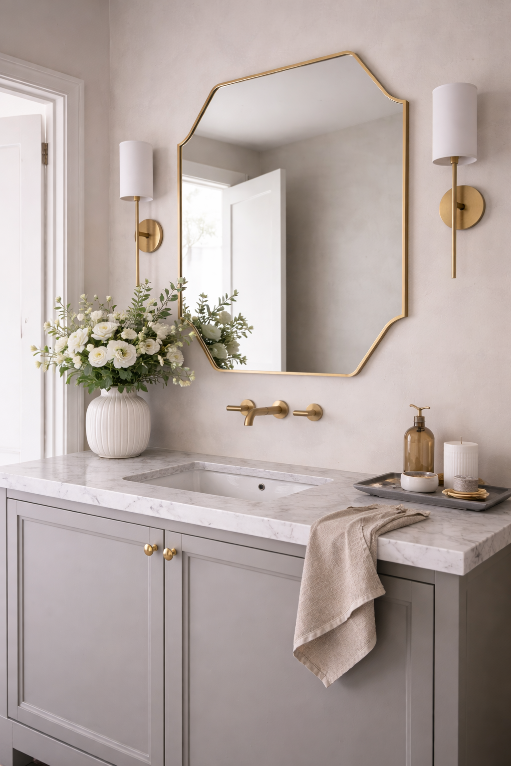 Architectural Unique Mirror Asymmetrical Wall Mirror