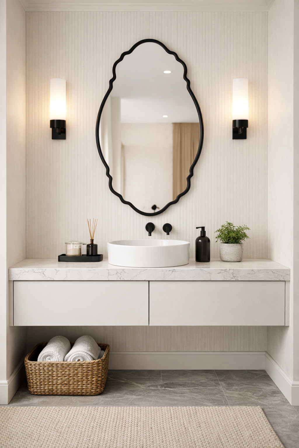 Foca Irregular Wall Mirror - Unique Asymmetrical Mirror | Alpken