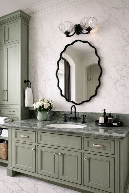 Flower ırregular  Mirror - Unique Wavy Wall Mirror