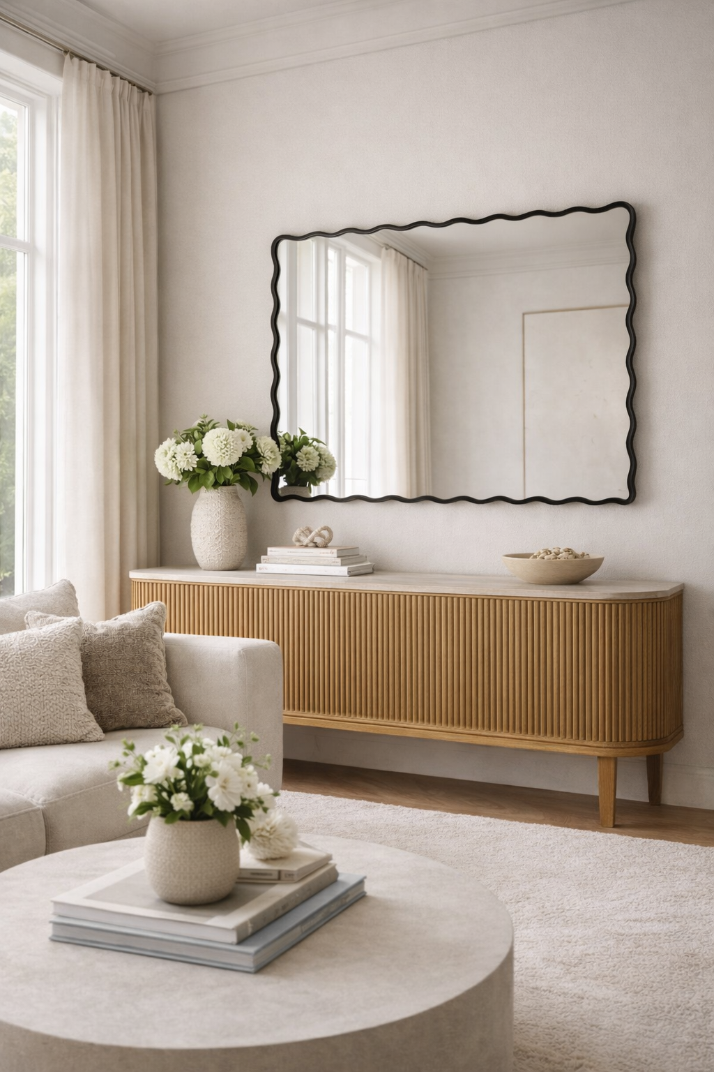 Judie Irregular Wall Mirror - Elegant Asymmetrical Design | Alpken