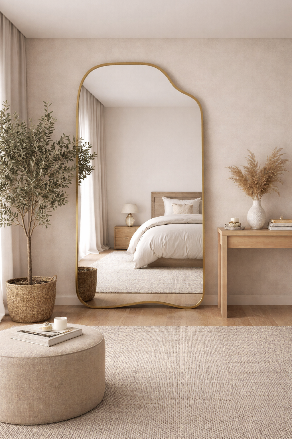 Asymmetrical Full Length Mirror Tall Body Mirror