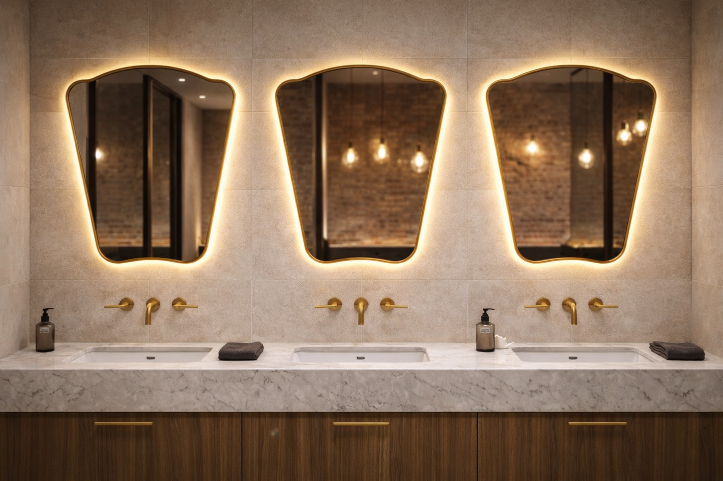 Jeka Italian Style Irregular Mirror Aesthetic Wall Mirror