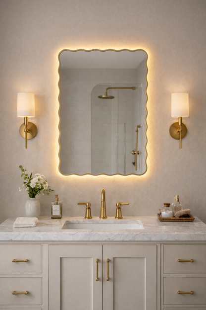 Judie Irregular Wall Mirror - Elegant Asymmetrical Design | Alpken